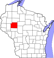 Map of Wisconsin highlighting Chippewa County
