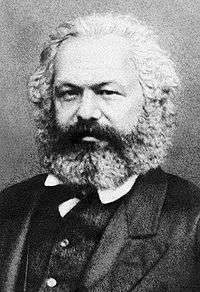 A photograph of Karl Marx
