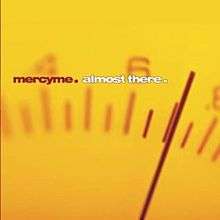 A bright yellow tachometer; on the left, the words "mercyme" and "almost there" are shown, while on the right is a dial halfway between six and eight