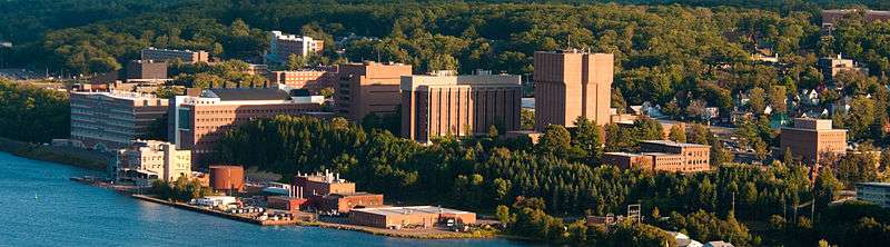 Michigan Tech campus as viewed from Mont Ripley