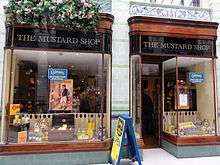 Colman's Mustard Shop & Museum in the Royal Arcade, Norwich UK.