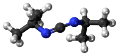 Ball-and-stick model of the N,N'-diisopropylcarbodiimide molecule