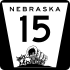 Nebraska Highway 15 marker