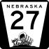 Nebraska Highway 27 marker