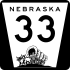 Nebraska Highway 33 marker