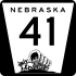Nebraska Highway 41 marker