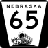 Nebraska Highway 65 marker