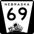Nebraska Highway 69 marker