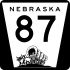 Nebraska Highway 87 marker