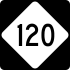 NC Highway 120 marker