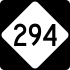 NC Highway 294 marker