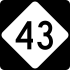 NC Highway 43 marker