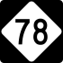 NC Highway 78 marker