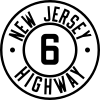 Cutout marker for Route 6