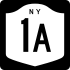 NYS Route 1A marker