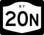 NYS Route 20N marker