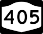 NYS Route 405 marker