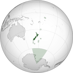 Location of New Zealand within the Realm of New Zealand