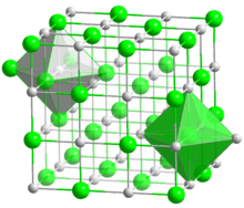 The structure of sodium chloride; titanium nitride's structure is similar.