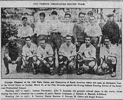 Newspaper photo of the club