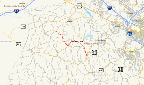 Map of New York State Route 157