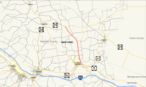 Map of New York State Route 170