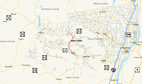 Map of New York State Route 296