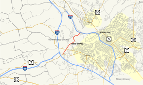 Map of New York State Route 337