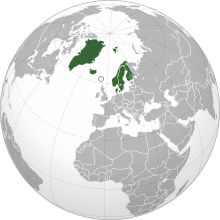 Location of the Nordic countries