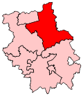 A large constituency, located in the northeast of the county.