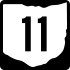State Route 11 marker