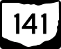 State Route 141 marker