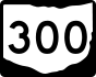 State Route 300 marker