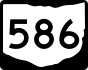 State Route 586 marker