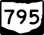 State Route 795 marker