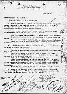 Scanned black and white printed document with handwritten notes