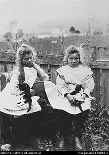Childhood photo of Corkhill sisters.