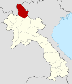 Map showing location of Phôngsali Province in Laos