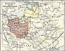 A map depicting Poland