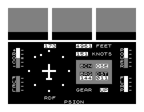 Main viewing screen on ZX81 version