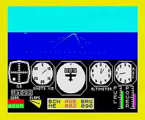 Runway approach on ZX Spectrum version