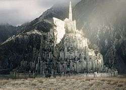 A wide view of Minas Tirith.