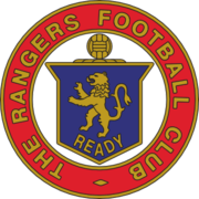 Lion rampant club crest before modernisation 1959–1968. Never appeared on the shirt.