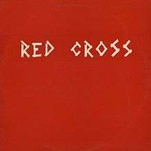 The cover art of the Red Cross EP, referred as "the red cover", shows the band's name on a red background, written, with its original spelling, in uppercase white letters resembling strips of medical tape.