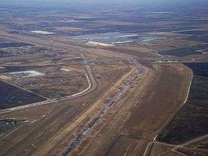 Aerial view of the Red River Floodway