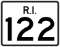 Route 122 marker