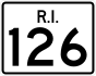 Route 126 marker