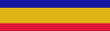 blue, yellow, and red horizontal stripes
