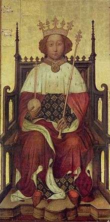 Oil-on-panel portrait of Richard II of England, mid-1390s