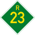 Provincial route R23 shield